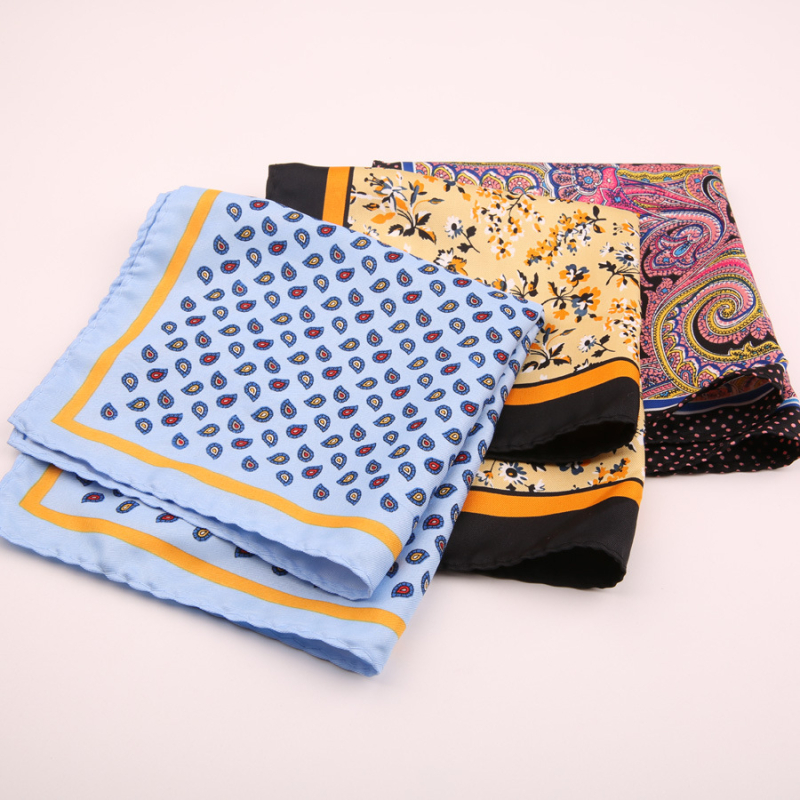 Μαντήλι τσέπης για άνδρες | Πολυεστερικό νήμα | Λουλουδάτο μοτίβο | Χαλαρό στυλ