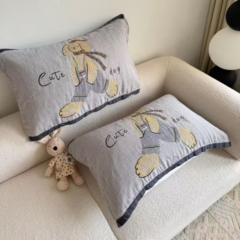 Par navlaka za jastuk od gaze, za sve sezone, nježna prema koži, mekana i prozračna