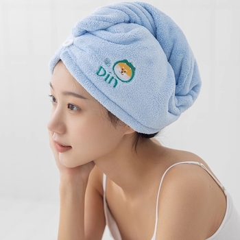 Căciulă de uscat părul pentru păr lung - absorbantă, microfibră densă, fără scame, prosop de uscare pentru păr feminin, cusută, 80–99 g