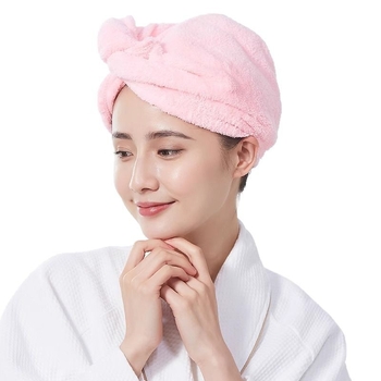 Căciulă de uscat părul pentru păr lung - absorbantă, microfibră densă, fără scame, prosop de uscare pentru păr feminin, cusută, 80–99 g