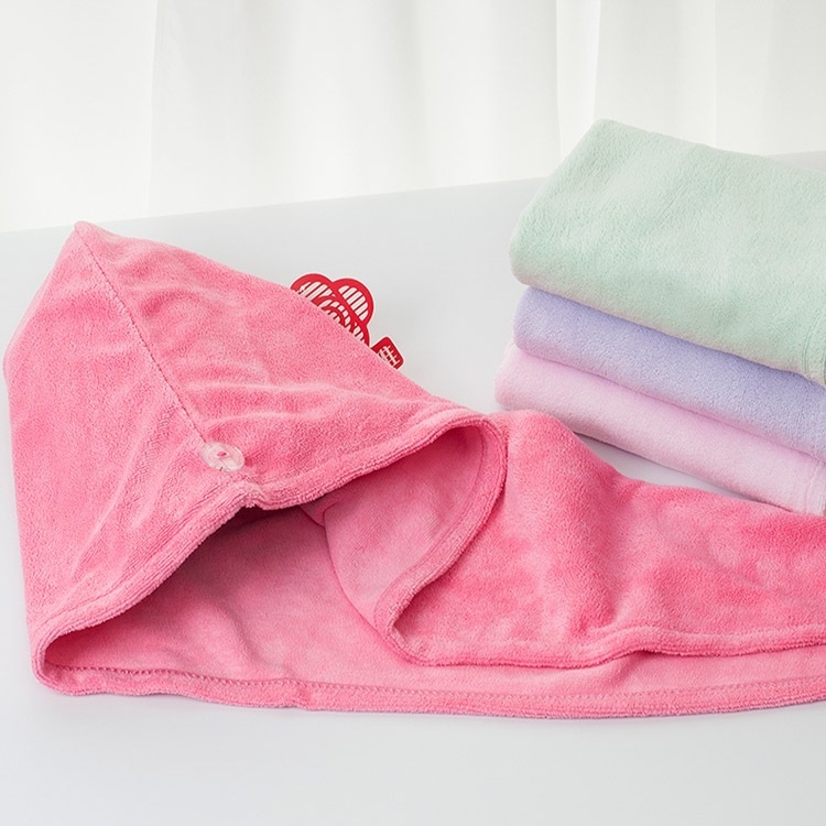 Căciulă de uscat părul pentru păr lung - absorbantă, microfibră densă, fără scame, prosop de uscare pentru păr feminin, cusută, 80–99 g