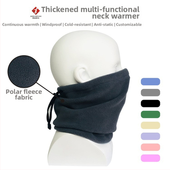 Κουκούλα-μάσκα προσώπου από πολάρ φλίς, με ρυθμιζόμενο κορδόνι, κατάλληλη για εξωτερικά χειμερινά αθλήματα