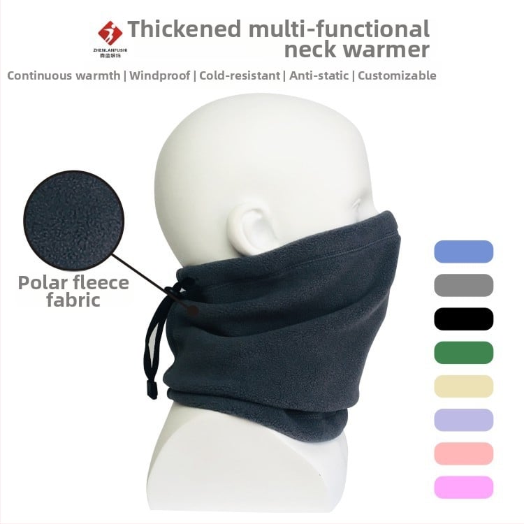 Κουκούλα-μάσκα προσώπου από πολάρ φλίς, με ρυθμιζόμενο κορδόνι, κατάλληλη για εξωτερικά χειμερινά αθλήματα