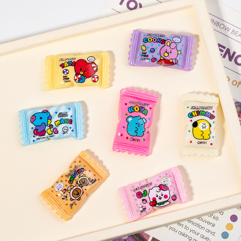 Smola DIY dodaci — cartoon uzorak; Materijal: plast/smola; Obrada: tiskanje; Stil: casual; Marka: Pretty Fox Jewelry