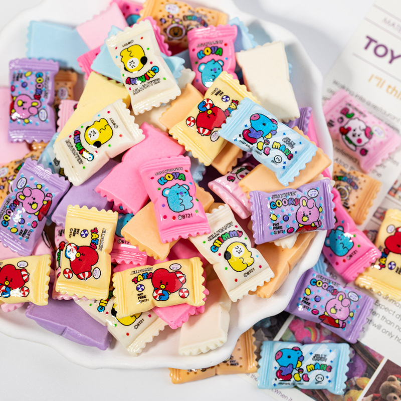 Smola DIY dodaci — cartoon uzorak; Materijal: plast/smola; Obrada: tiskanje; Stil: casual; Marka: Pretty Fox Jewelry