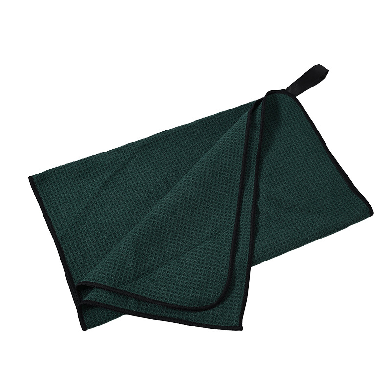 Πετσέτα γκολφ με άκρη με γάντζο - πολυεστέρας, γρήγορο στέγνωμα, υψηλή απορροφητικότητα, επιλογές κεντήματος ή εκτύπωσης