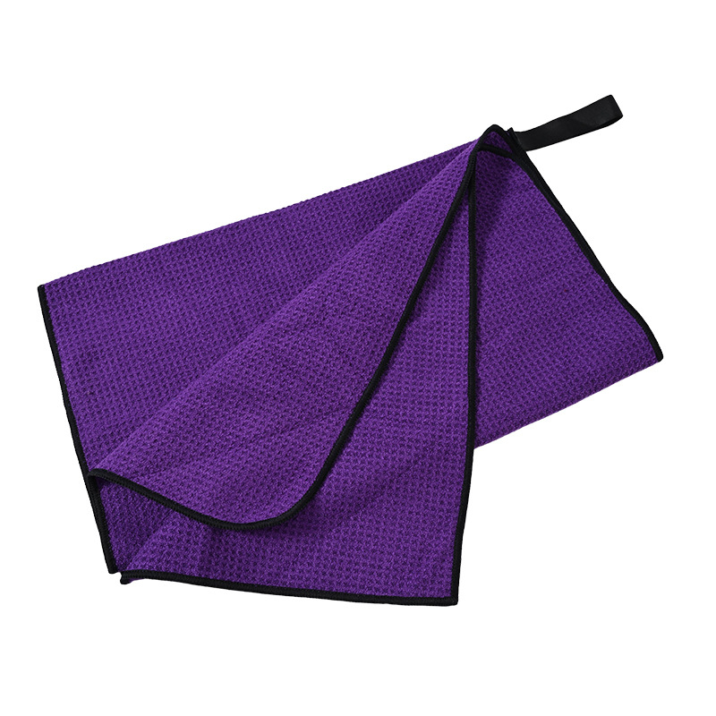 Πετσέτα γκολφ με άκρη με γάντζο - πολυεστέρας, γρήγορο στέγνωμα, υψηλή απορροφητικότητα, επιλογές κεντήματος ή εκτύπωσης