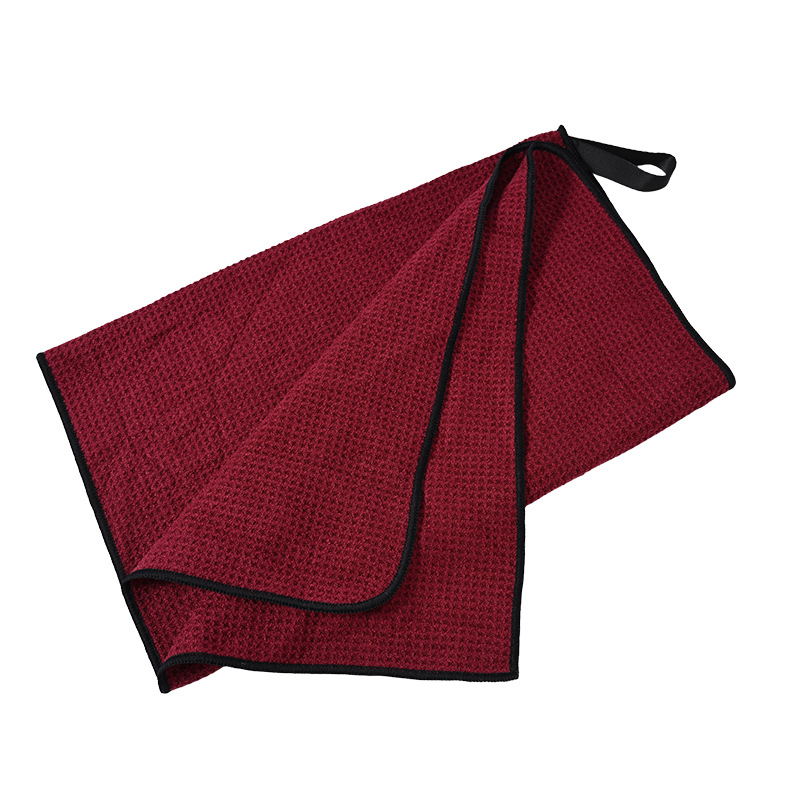 Πετσέτα γκολφ με άκρη με γάντζο - πολυεστέρας, γρήγορο στέγνωμα, υψηλή απορροφητικότητα, επιλογές κεντήματος ή εκτύπωσης