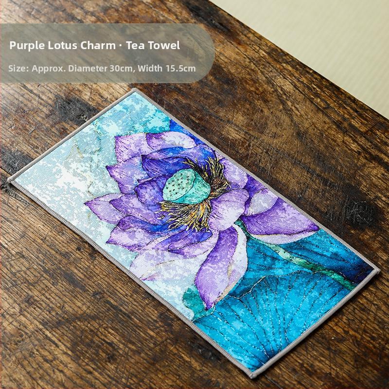 Πετσέτα τσαγιού Mishantang – Νέο κινεζικό στυλ, απορροφητικό ύφασμα, βάρος 0,1 kg, λανσαρίστηκε το 2025.