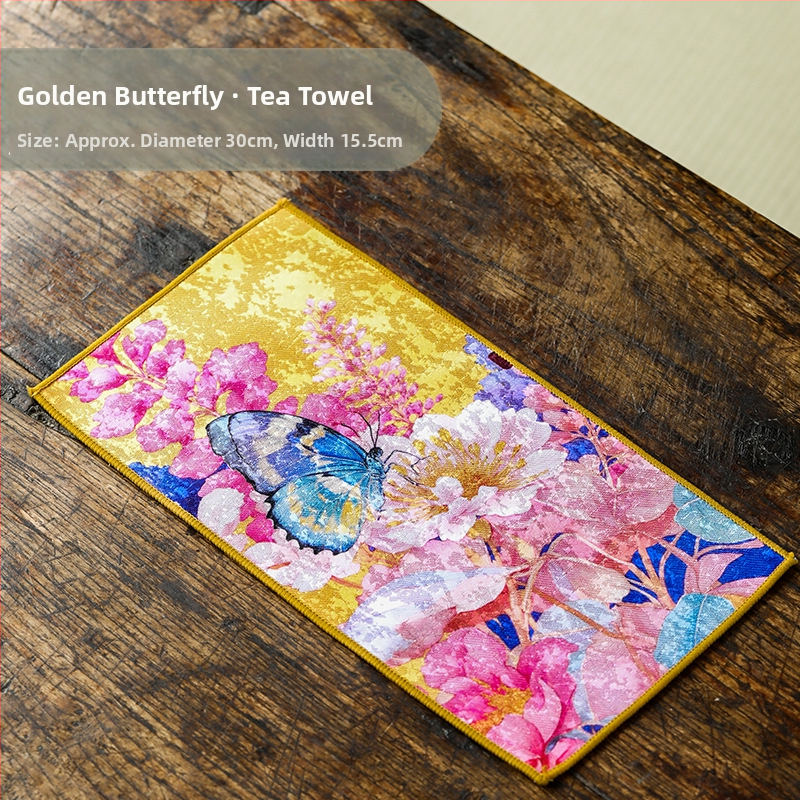 Πετσέτα τσαγιού Mishantang – Νέο κινεζικό στυλ, απορροφητικό ύφασμα, βάρος 0,1 kg, λανσαρίστηκε το 2025.