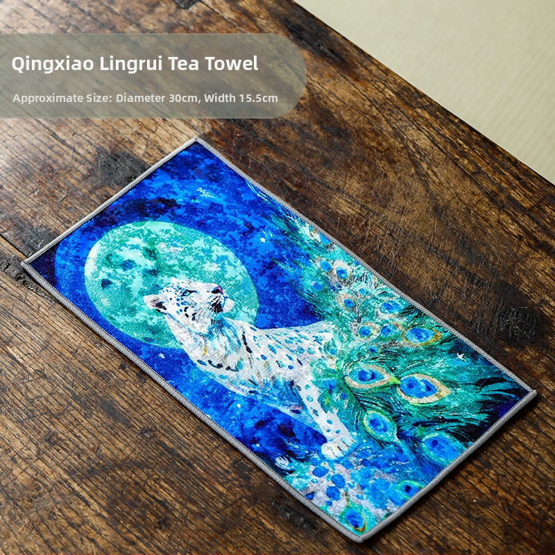 Πετσέτα τσαγιού Mishantang – Νέο κινεζικό στυλ, απορροφητικό ύφασμα, βάρος 0,1 kg, λανσαρίστηκε το 2025.