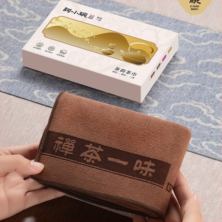 Πετσέτα για τσάι με μοτίβο από μεταξωτό λουλούδι, στυλ Τζιανσουάι, γενικού τύπου, ποιότητα πρώτης κατηγορίας