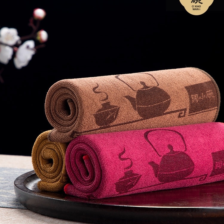 Πετσέτα για τσάι με μοτίβο από μεταξωτό λουλούδι, στυλ Τζιανσουάι, γενικού τύπου, ποιότητα πρώτης κατηγορίας