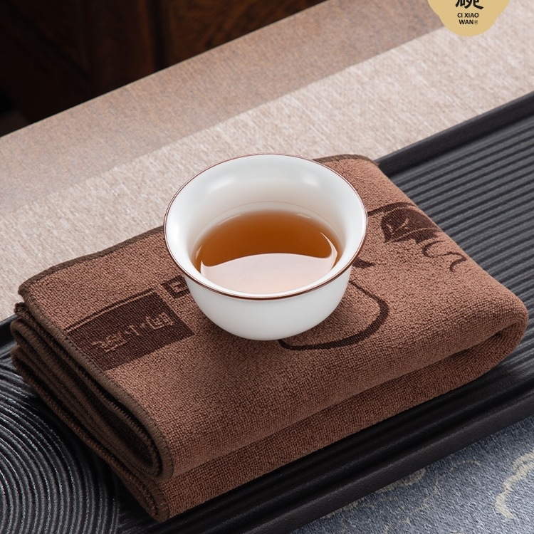 Πετσέτα για τσάι με μοτίβο από μεταξωτό λουλούδι, στυλ Τζιανσουάι, γενικού τύπου, ποιότητα πρώτης κατηγορίας