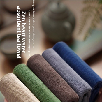 Πετσέτα τραπεζιού τσαγιού — βαμβάκι και λινό, για τελετή τσαγιού, Zen στυλ (Ξύλινο υλικό; Νέο κινεζικό στυλ; Χωρίς συσκευασία; Χωρίς λογότυπο)