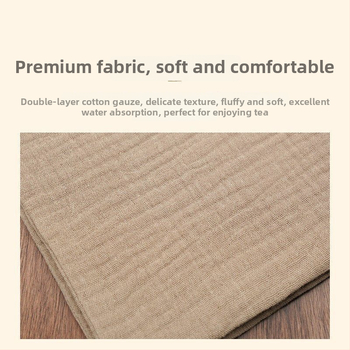 Πετσέτα τραπεζιού τσαγιού — βαμβάκι και λινό, για τελετή τσαγιού, Zen στυλ (Ξύλινο υλικό; Νέο κινεζικό στυλ; Χωρίς συσκευασία; Χωρίς λογότυπο)