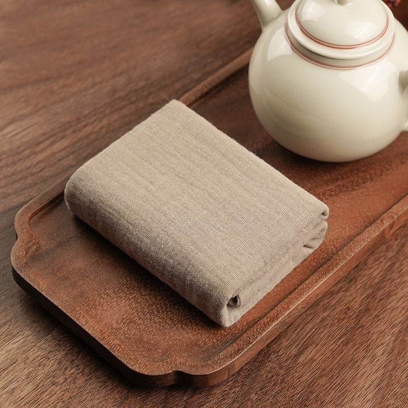 Πετσέτα τραπεζιού τσαγιού — βαμβάκι και λινό, για τελετή τσαγιού, Zen στυλ (Ξύλινο υλικό; Νέο κινεζικό στυλ; Χωρίς συσκευασία; Χωρίς λογότυπο)