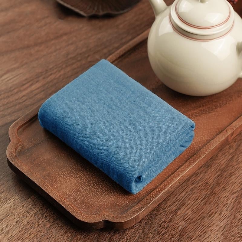 Πετσέτα τραπεζιού τσαγιού — βαμβάκι και λινό, για τελετή τσαγιού, Zen στυλ (Ξύλινο υλικό; Νέο κινεζικό στυλ; Χωρίς συσκευασία; Χωρίς λογότυπο)
