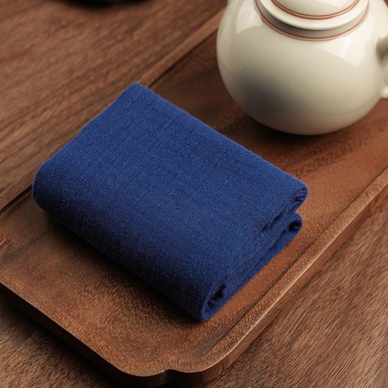 Πετσέτα τραπεζιού τσαγιού — βαμβάκι και λινό, για τελετή τσαγιού, Zen στυλ (Ξύλινο υλικό; Νέο κινεζικό στυλ; Χωρίς συσκευασία; Χωρίς λογότυπο)