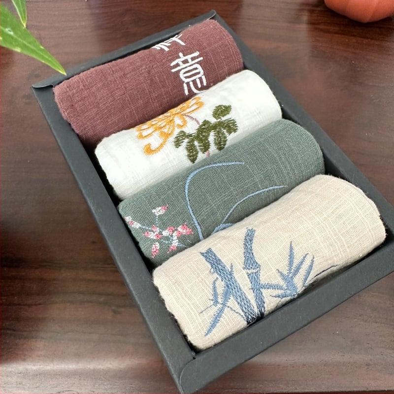 Prosop de bucătărie cu broderie, 100% bumbac, 330 g, absorbție 5-10 s