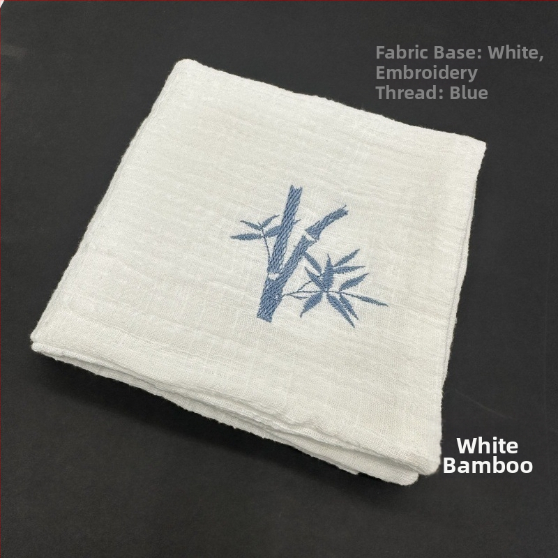 Памучна чайна кърпа с бродерия, 330 g, абсорбция 5-10 сек