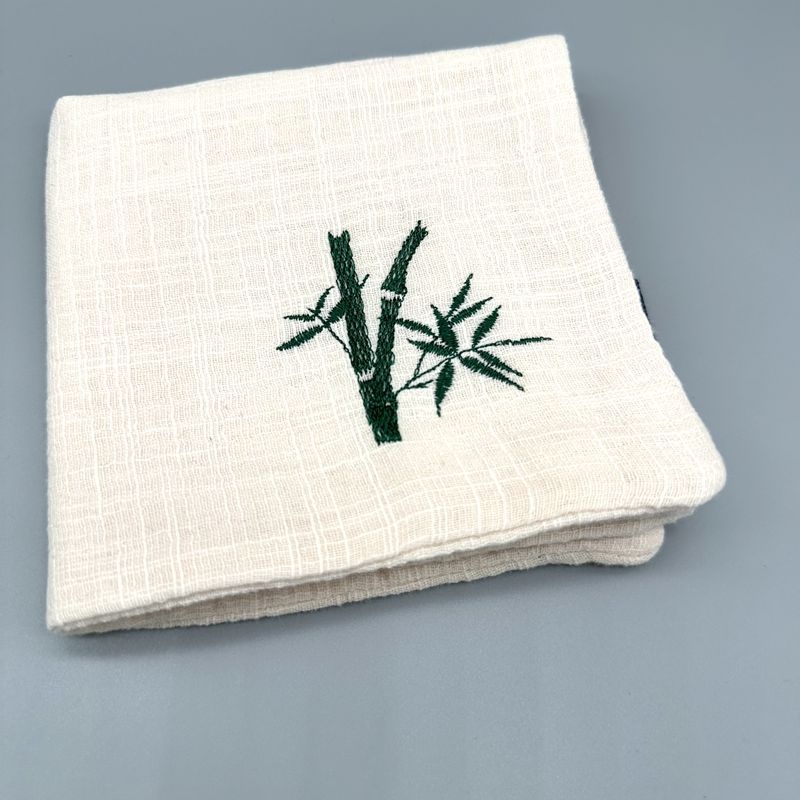 Памучна чайна кърпа с бродерия, 330 g, абсорбция 5-10 сек