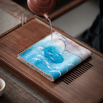 Nine Carpenter Wind πετσέτα για τσάι, υλικό σουέντ, προέλευση Ντεχουά, συσκευασία σε OPP σακούλα