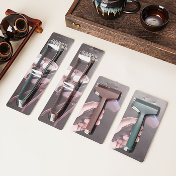 Ανοξέιδωτο κλιπ τσαγιού με ενσωματωμένες πένσες και ξύστρα – μοντέρνος μινιμαλιστικός σχεδιασμός, συσκευασία σε κουτί δώρου, 0.1 kg