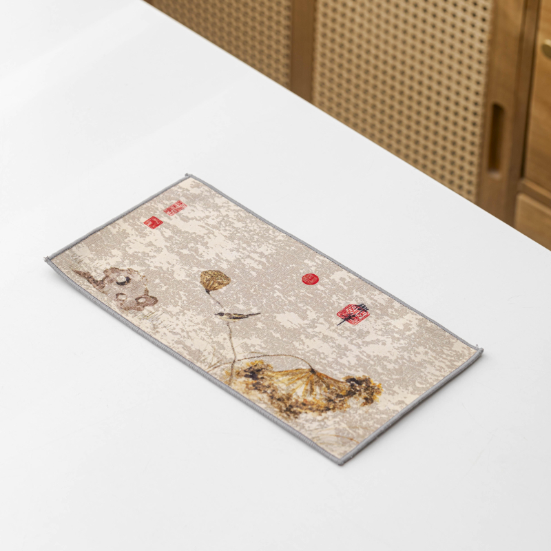 Πετσέτα τσαγιού, διπλής όψεως από σουέ, παχυσμένη και απορροφητική για το τραπέζι τσαγιού. Εισαγόμενο: Ναι; Κατηγορία: Φίλτρο/πιάτο τσαγιού; Υλικό: Ανοξείδωτο ατσάλι; Στυλ: Κλασική παράδοση