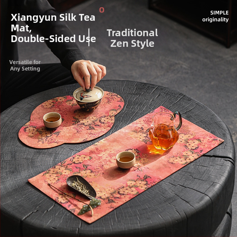 Βάση για τσάι Yunhua Hall, Xiangyun νήμα, διπλής όψης, κινέζικου στυλ, Zen θερμική μόνωση