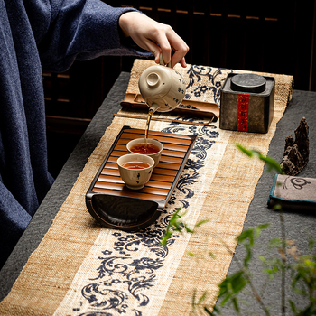 Πατάκι για τσάι – Κινέζικο ζεν στυλ, ραμί ύφασμα, μάρκα New Tea, πρώτη ποιότητα