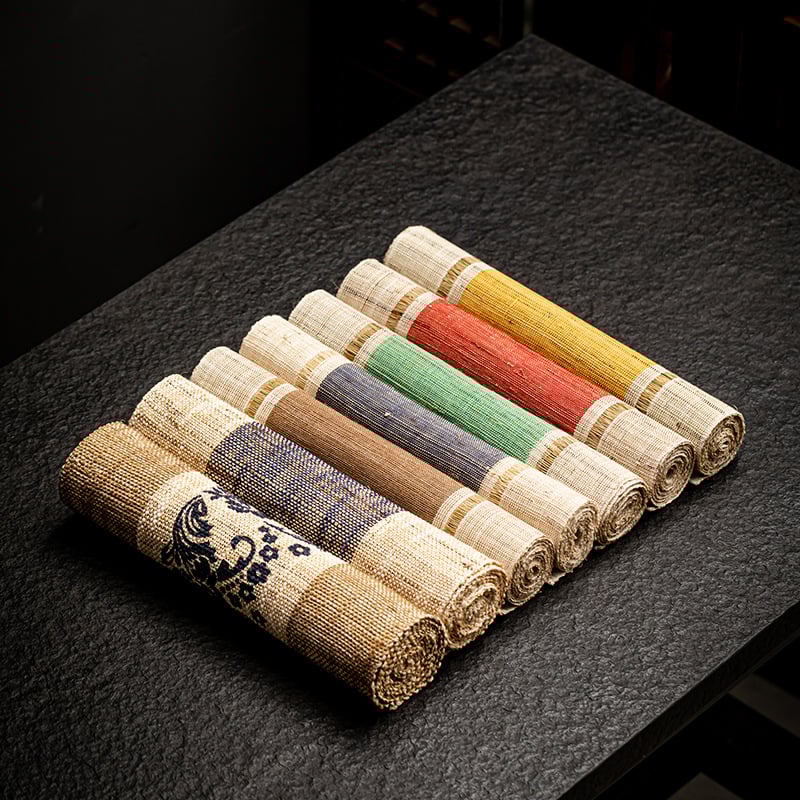 Πατάκι για τσάι – Κινέζικο ζεν στυλ, ραμί ύφασμα, μάρκα New Tea, πρώτη ποιότητα