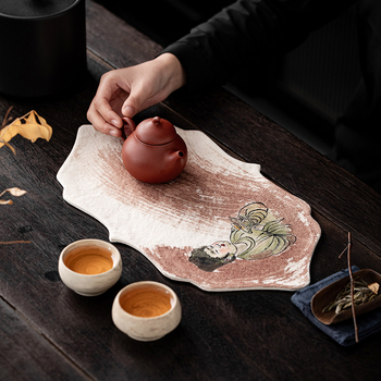 Pagetang Πατάκι τσαγιού από ύφασμα σε κινεζικό στυλ για τελετή τσαγιού, χωρίς λογότυπο, ποιότητα πρώτης κατηγορίας