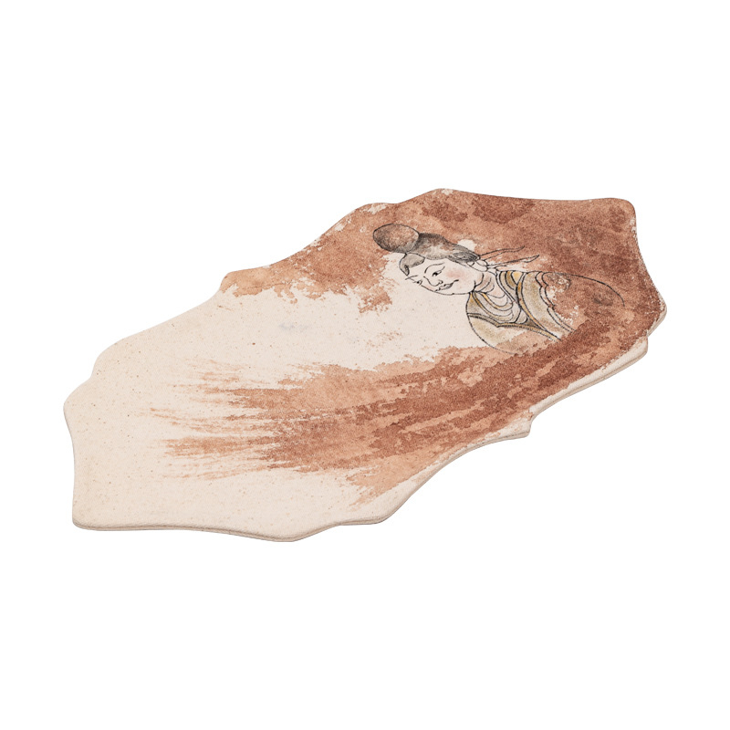 Pagetang Πατάκι τσαγιού από ύφασμα σε κινεζικό στυλ για τελετή τσαγιού, χωρίς λογότυπο, ποιότητα πρώτης κατηγορίας