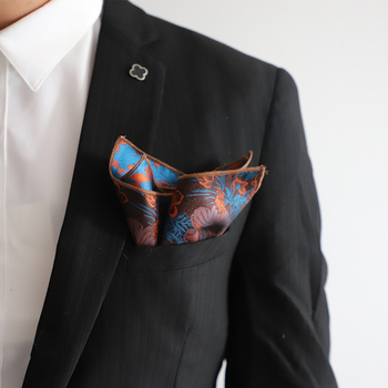 Ανδρική τσέπη-πετσέτα με ζακάρ ύφανση, ριγέ σχέδιο — ύφασμα πολυεστερικού μείγματος, βαμμένα νήματα