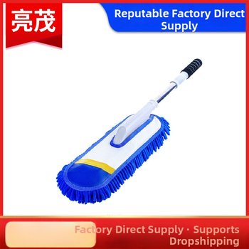 Моп за измиване на автомобили с Chenille глава, неръждаема стомана, Langconi, телескопична дръжка