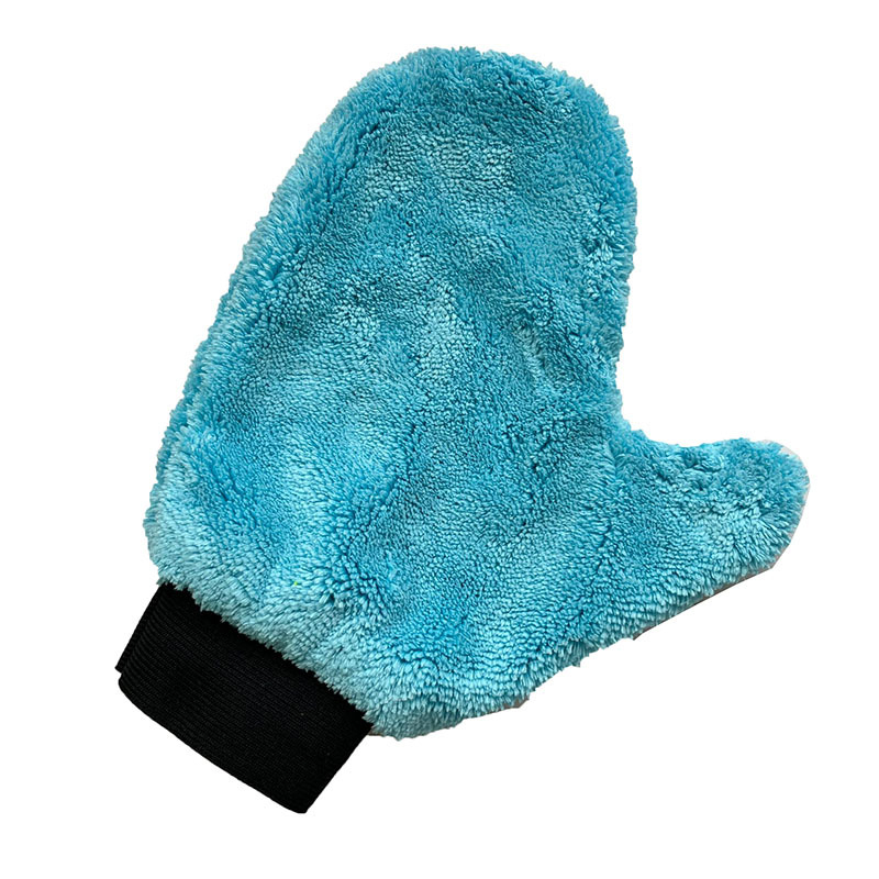 Uvit корална флийс ръкавици за измиване на кола с палец