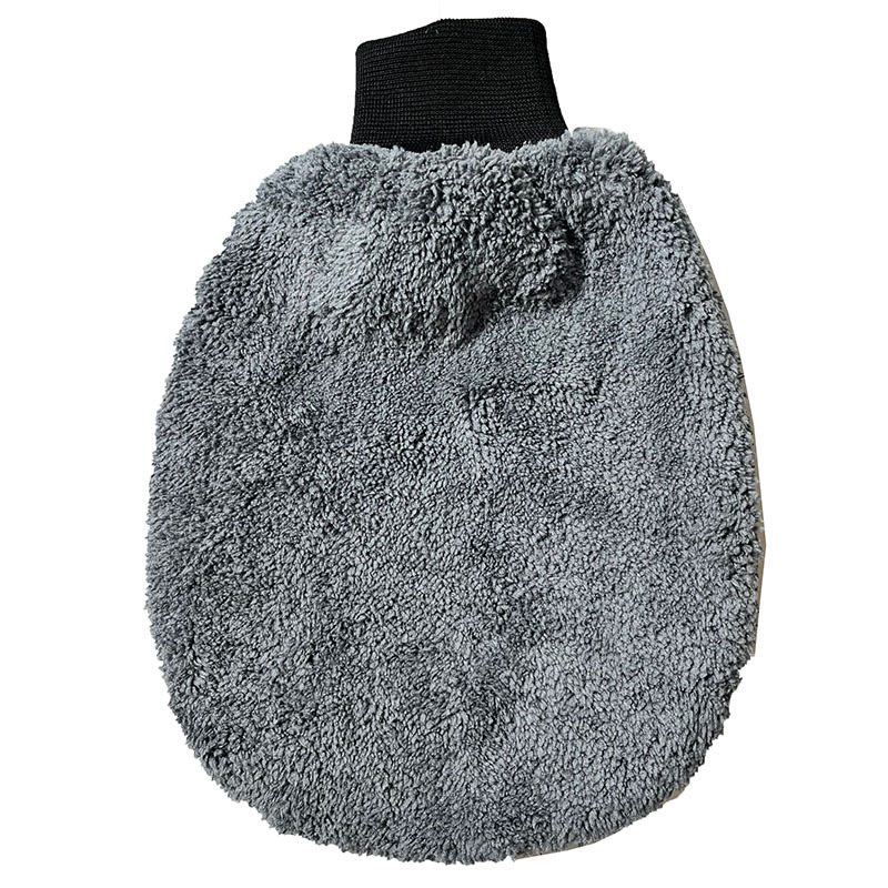 Uvit корална флийс ръкавици за измиване на кола с палец