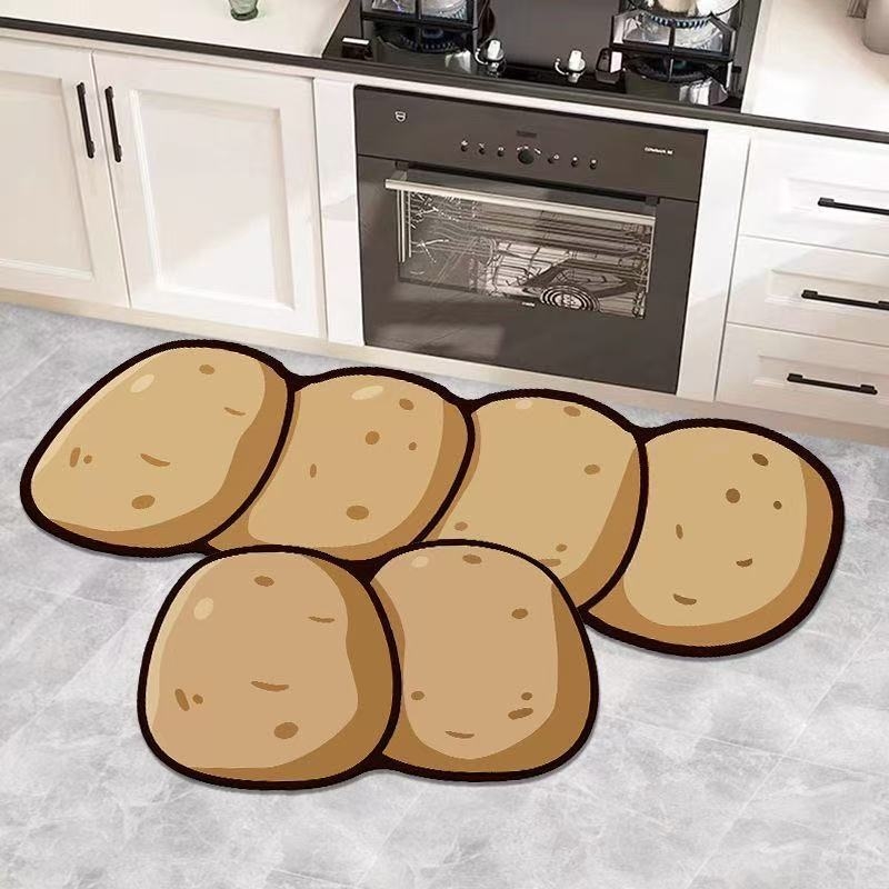 Кухненска подложка от диатомова глина, антиплъзгаща се, абсорбира вода и масло, миеща се