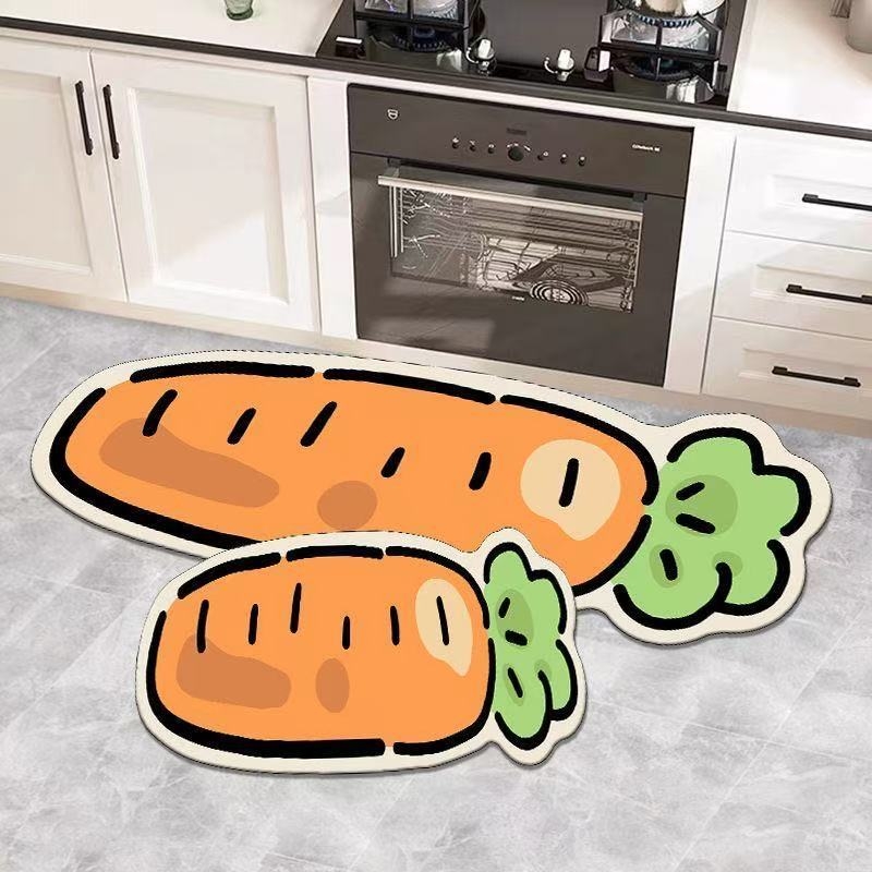 Кухненска подложка от диатомова глина, антиплъзгаща се, абсорбира вода и масло, миеща се