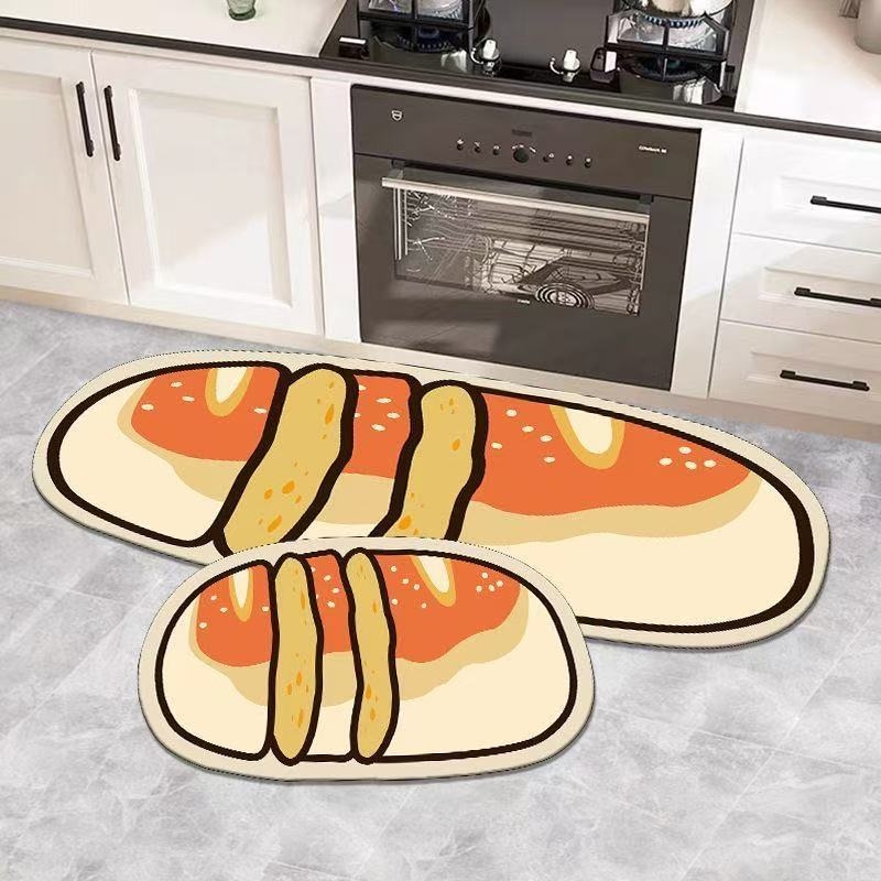 Кухненска подложка от диатомова глина, антиплъзгаща се, абсорбира вода и масло, миеща се