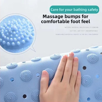 Комплект противохлъзгащи се подложки за баня, ТПЕ, форма на вентилатор, машинно тъкани, миещи се, персонализируеми