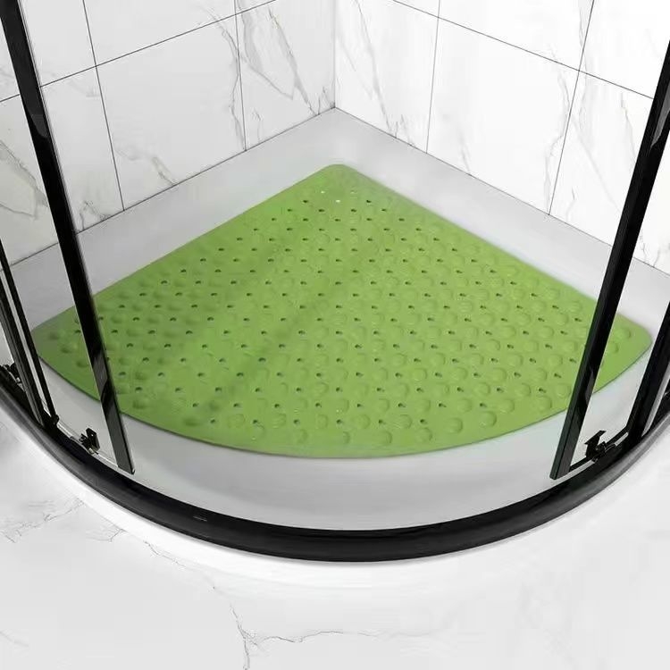 Комплект противохлъзгащи се подложки за баня, ТПЕ, форма на вентилатор, машинно тъкани, миещи се, персонализируеми