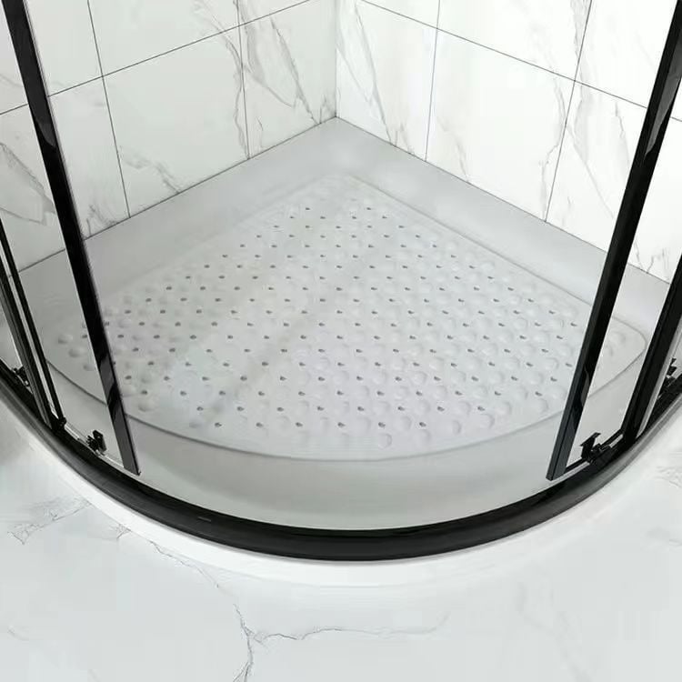 Комплект противохлъзгащи се подложки за баня, ТПЕ, форма на вентилатор, машинно тъкани, миещи се, персонализируеми