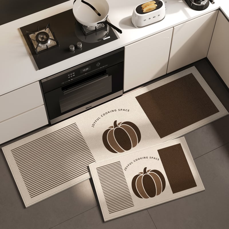 Входен килим против пързване с бельгийски велур, геометричен модел, квадратна форма, печат чрез топлинен трансфер, миещ се