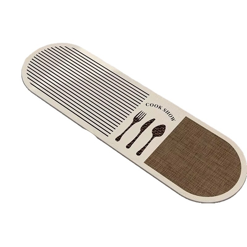 Входен килим против пързване с бельгийски велур, геометричен модел, квадратна форма, печат чрез топлинен трансфер, миещ се