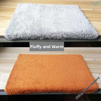 Килим за стъпала към двуетажно легло, нехлъзгав, ръчно пране, синтетични влакна, едноцветен, за всекидневна