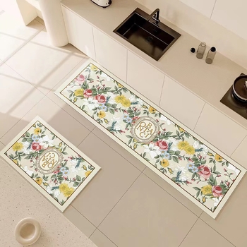 Кожена кухненска подложка за пода – водоустойчива, против подхлъзване, ръчно пране, персонализируема, за входа