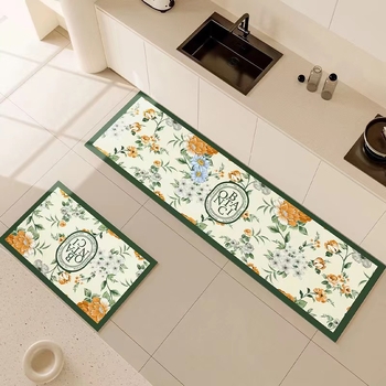 Кожена кухненска подложка за пода – водоустойчива, против подхлъзване, ръчно пране, персонализируема, за входа