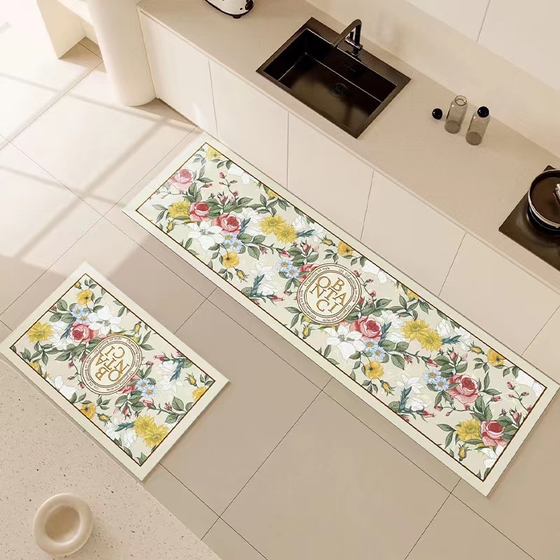 Кожена кухненска подложка за пода – водоустойчива, против подхлъзване, ръчно пране, персонализируема, за входа